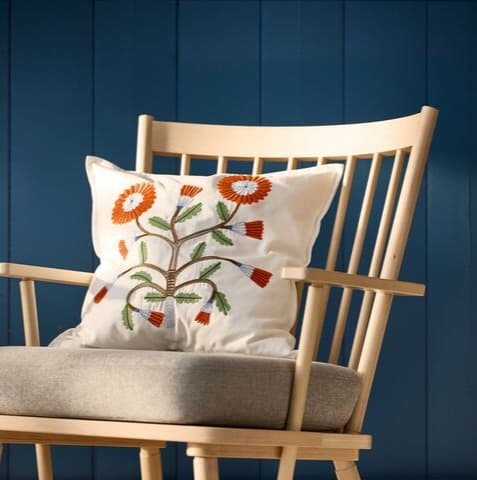 pillow on chair