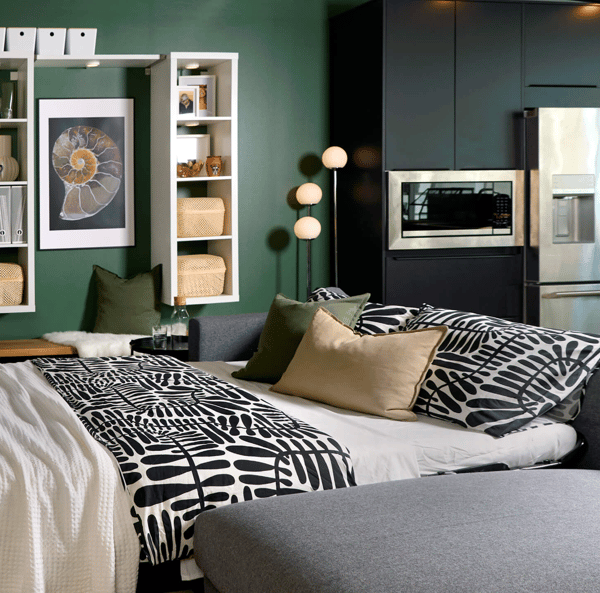 Pillows and comforter