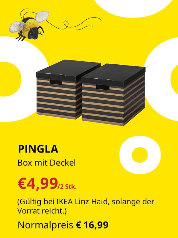 PINGLA Box mit Deckel €4,99/2 Stk. statt €16,99
