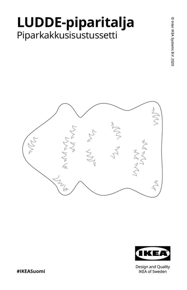 Piparisen LUDDE-taljan kokoamisohjeet.