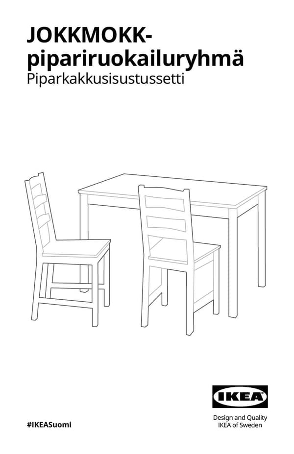 Piparisten JOKKMOKK-pipariruokailuryhmän kokoamisohjeet.