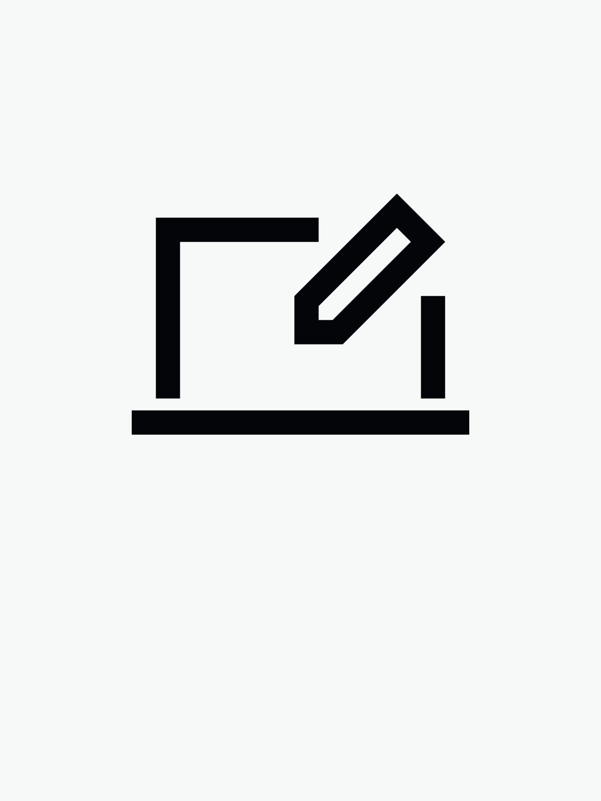 Pittogramma di un laptop con una penna che indica il servizio "Progetta con noi in videoconferenza".