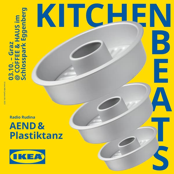 Plakat zum Kitchen Beats Event in Graz am 03.10.25.