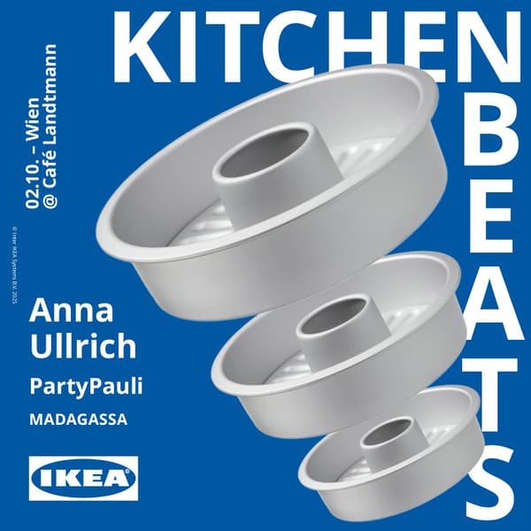 Plakat zum Kitchen Beats Event in Wien am 02.10.25.