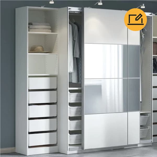 Plan a flexible and customizable wardrobe storage system with design specialist at IKEA egypt