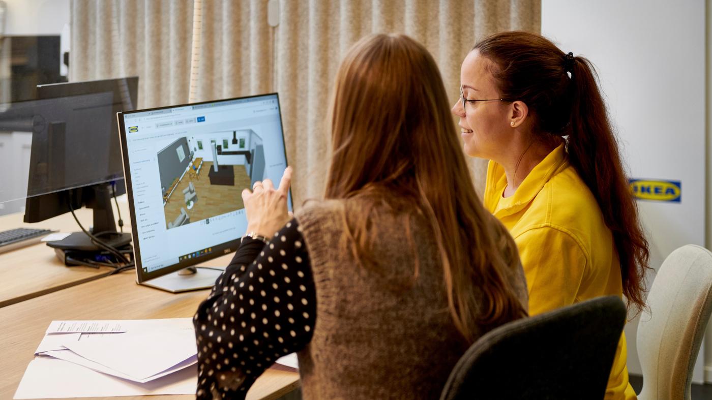 Plan and order points offer customers one-on-one planning services with IKEA experts to design and purchase home furnishing solutions for any room in the home such as kitchen renovations or bedroom storage systems. Once orders have been placed, they can be delivered to their homes or collected from the pick-up location at the Plan and order point. 