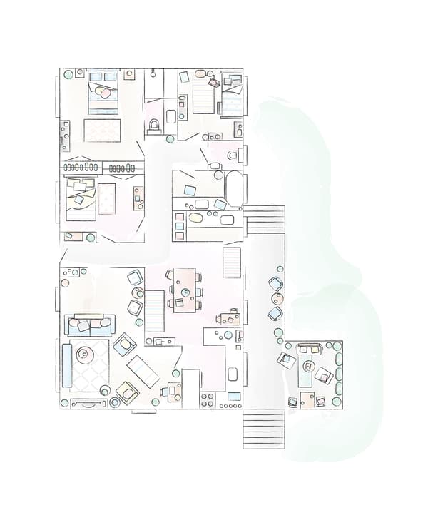 Plan de la maison d’Abeer.