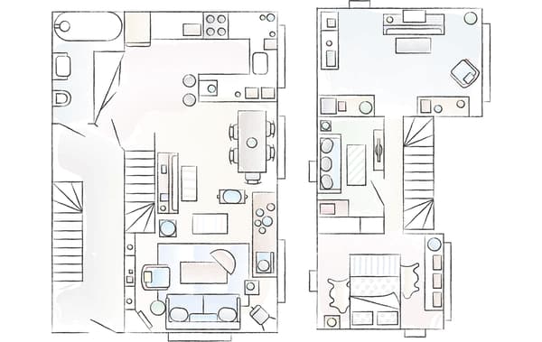 Plan de la maison d’Anne-Solange et de David