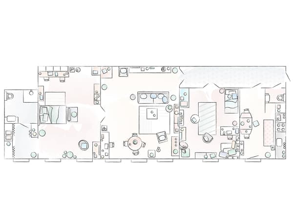 Plan de la maison de Dagmara.