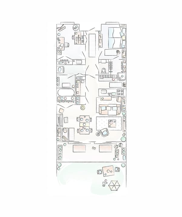 Plan de la maison de Mieko