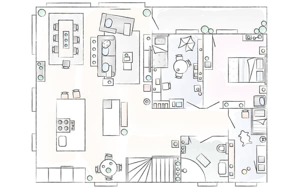 Plan de la maison de Sofie.