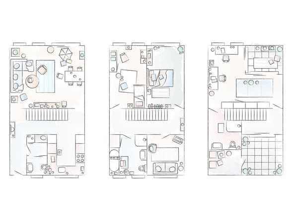 Plan de la maison d’Eva et Marla.