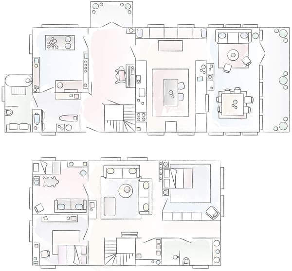 Plan de la maison familiale d’Annika