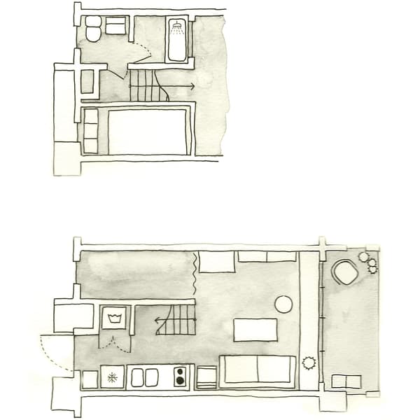 Plan de l’appartement d’Aiko.