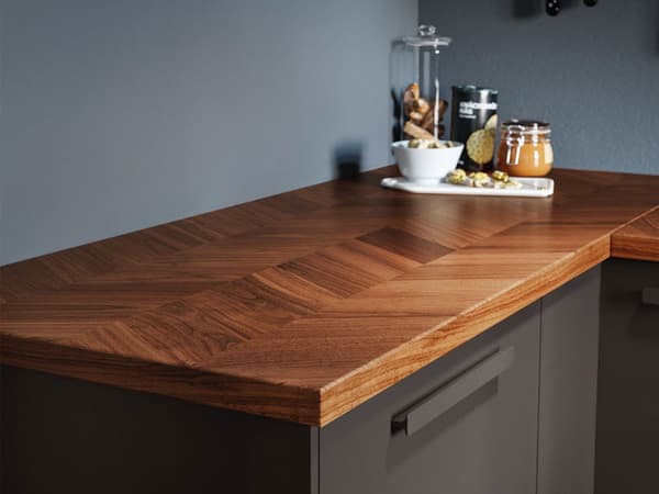 Plan de travail bois placage