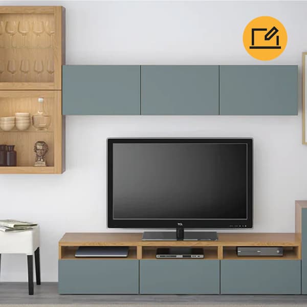 Plan from your home, your perfect storage combination using IKEA BESTA or STUVA solutions