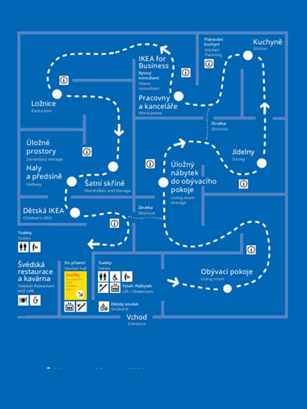 Plánek obchodního domu