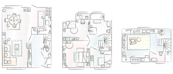 Planimetria della casa di Aysu. 