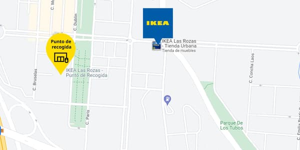 plano las Rozas punto de reocgida