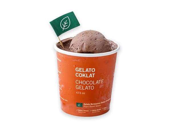 PLant-based chocolate Gelato
