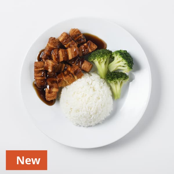 Plant-based Crispy Pork
served with  Rice, Broccoli, and Tamarind Sauce
129 THB 