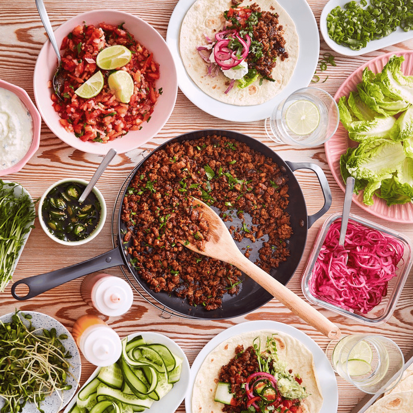 Plant-based tacos with Pico de Gallo