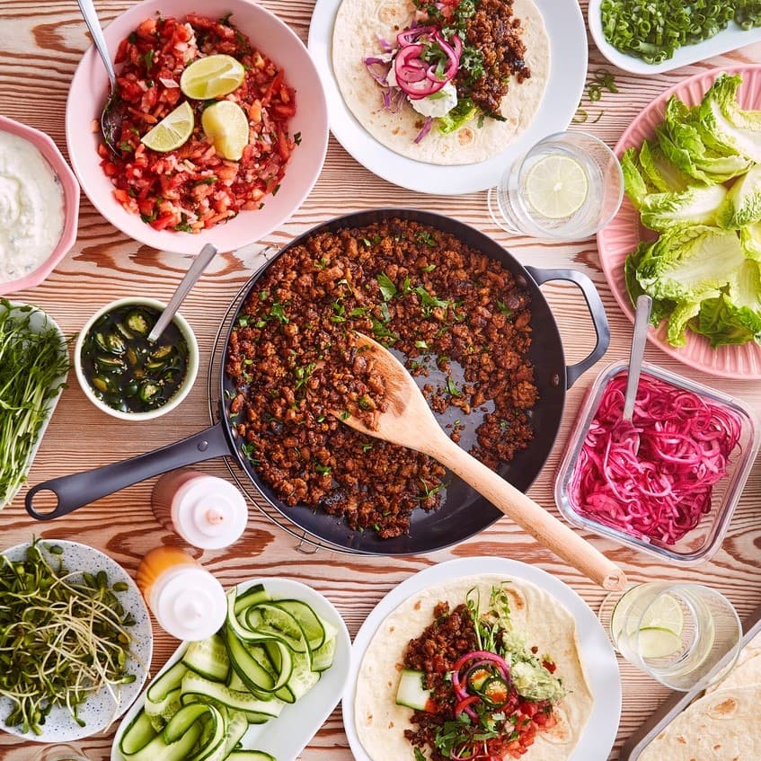 Plant-based tacos with Pico de Gallo