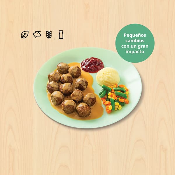 Plantbullar 12pc
Albóndigas de proteína vegetal 12pc