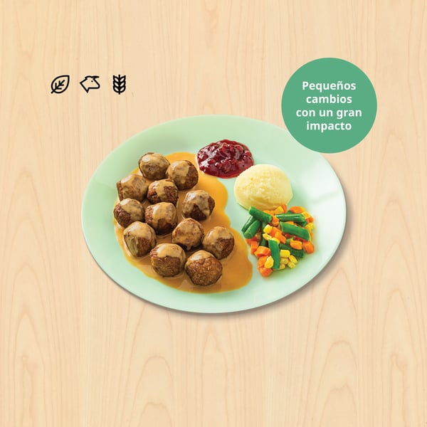 Plantbullar 12pc

Albóndigas de proteína vegetal 12pc

$ 79

Con puré de papa, mermelada de arándano sueco y vegetales.