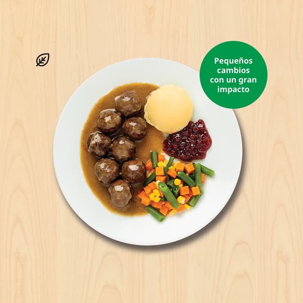 Plantbullar 8pc

Albóndigas de proteína vegetal 8pc

$ 69

Con puré de papa, mermelada de arándano sueco y vegetales.