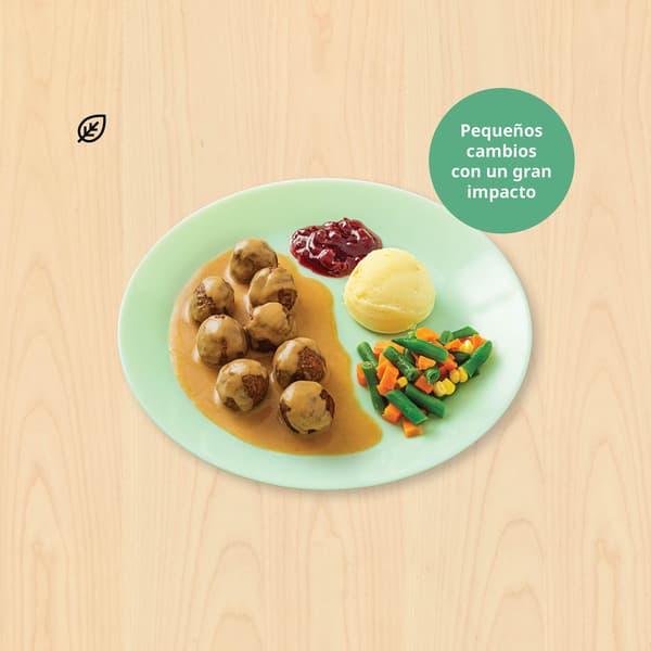 Plantbullar 8pc

Albóndigas de proteína vegetal 8pc

$ 69

Con puré de papa, mermelada de arándano sueco y vegetales.