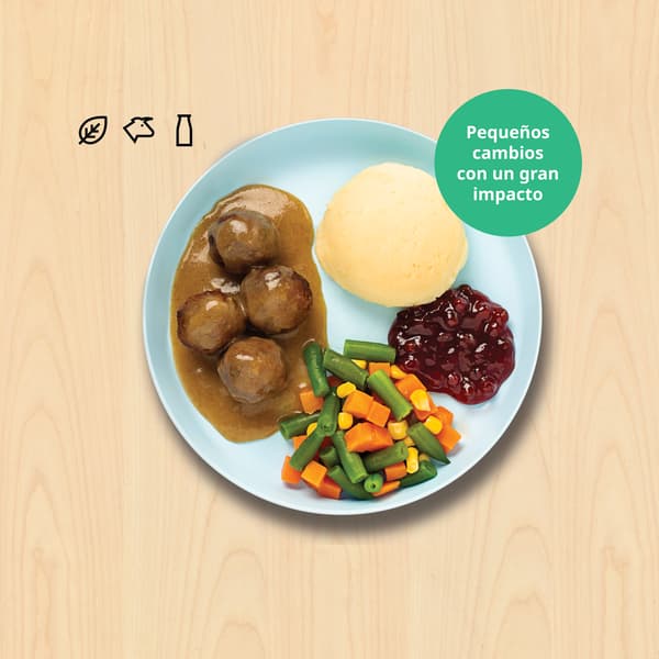 Plantbullar för barn

Albóndigas de proteína vegetal porción infantil
$49
Con puré de papa, mermelada de arándano sueco y vegetales. Incluye refresco de refill.