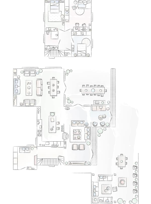 Planul casei Anitei şi a lui Stig.