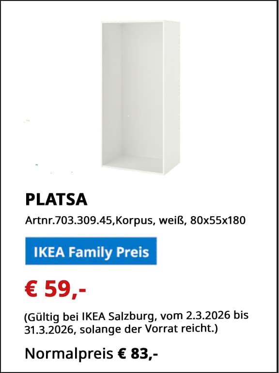 Platsa Korpus Angebot