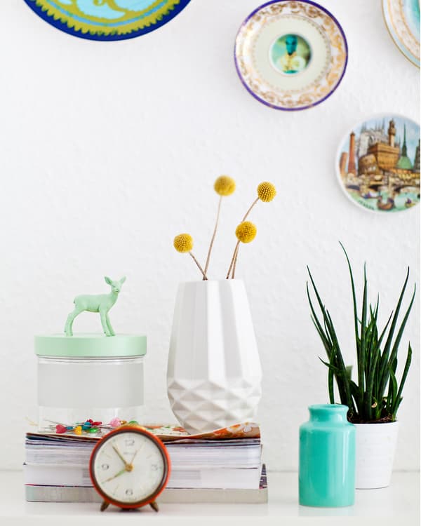 Play with a small collection of old and new items to see how they hang together.