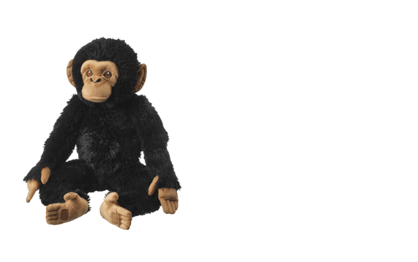 Plyšová hračka, šimpanz