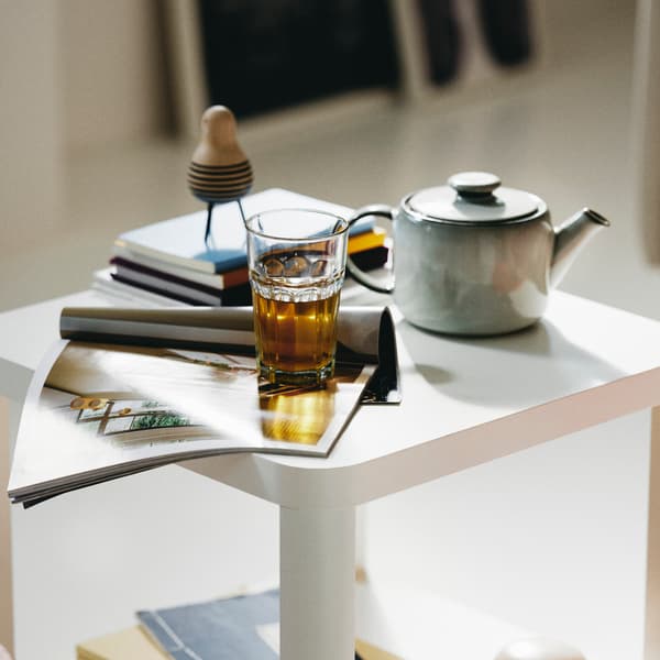 Pokal glass on a coffee table