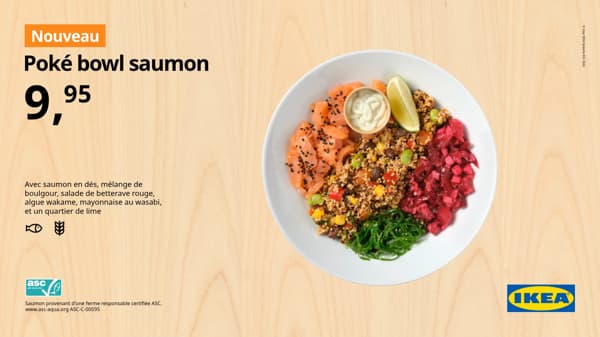 Poké bowl saumon fumé