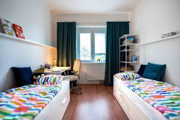 Pokoj v Domově Přemysla Pittra. 