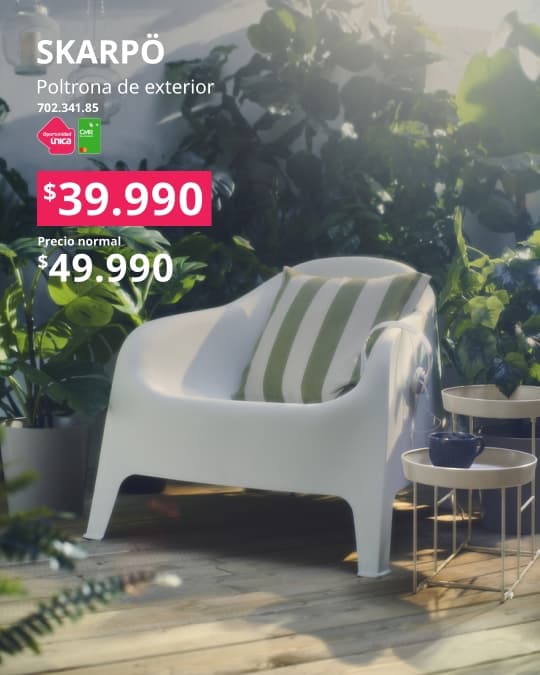 Poltrona de exterior SKARPÖ con oportunidad única con tu CMR