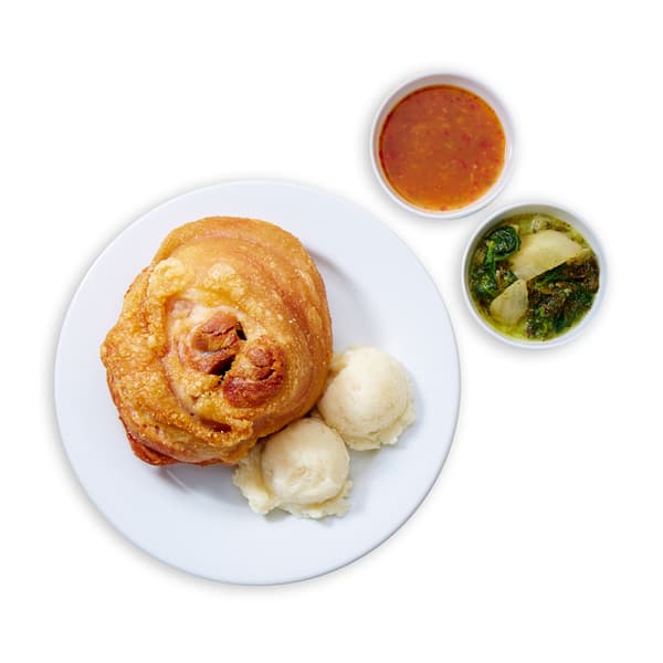 Pork Knuckle with Mashed Potato