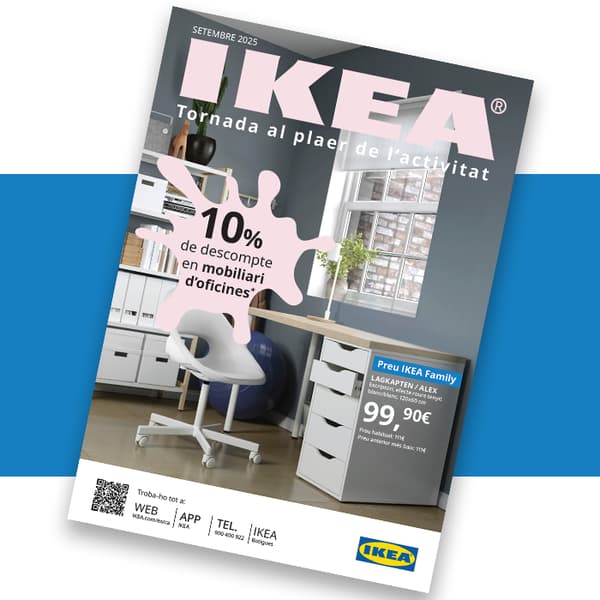 Portada del fullet de setembre amb totes les ofertes d'IKEA Family