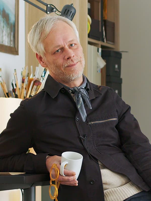 Portrait of IKEA interior designer, Hans Blomquist.