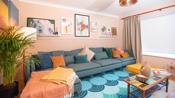 Post make over a bright living room 