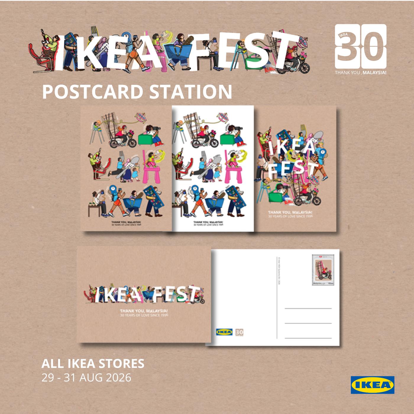 Postcard station