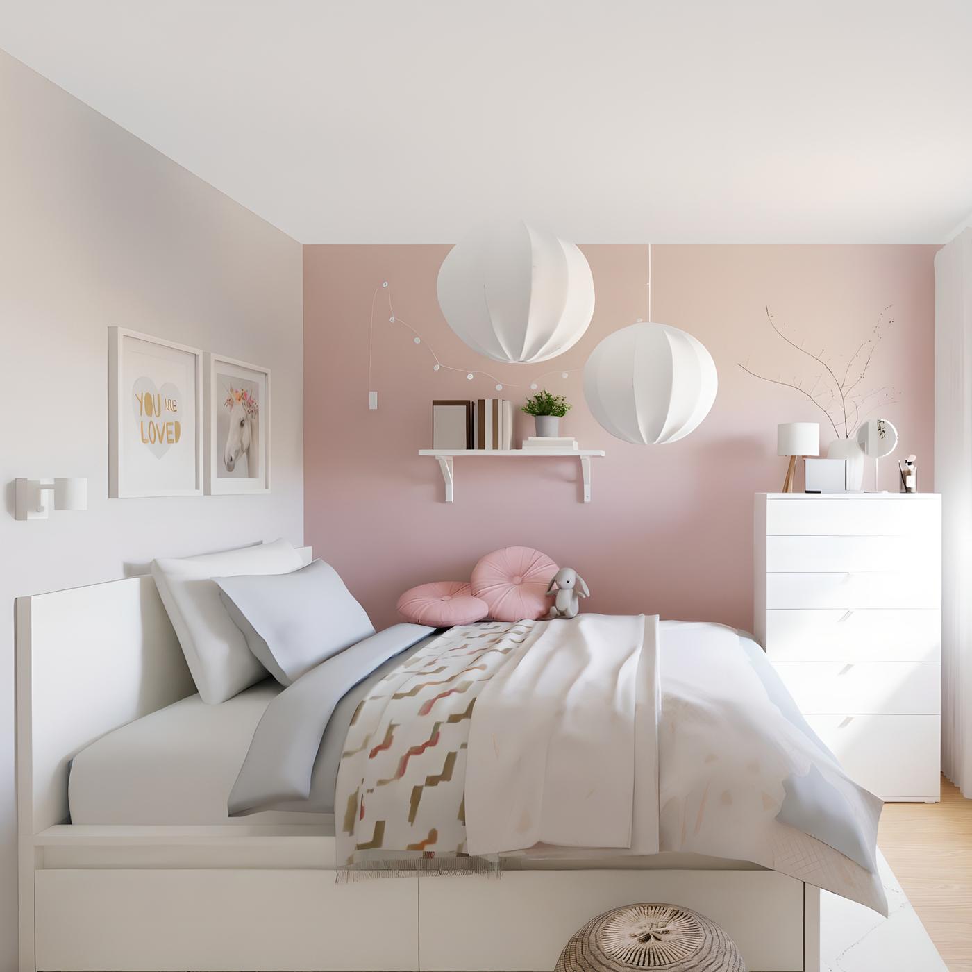 Postelja v spalnem delu