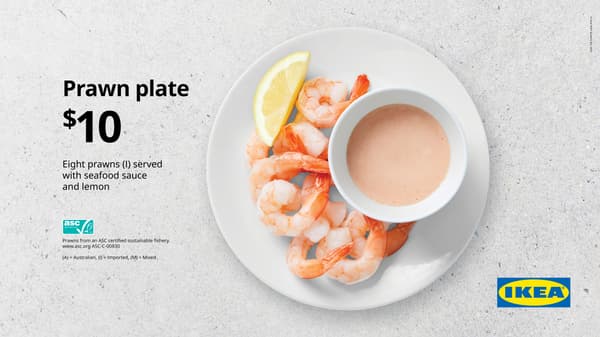 Prawn plate
