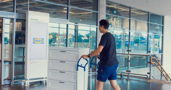 Pre-loved IKEA item being returned
