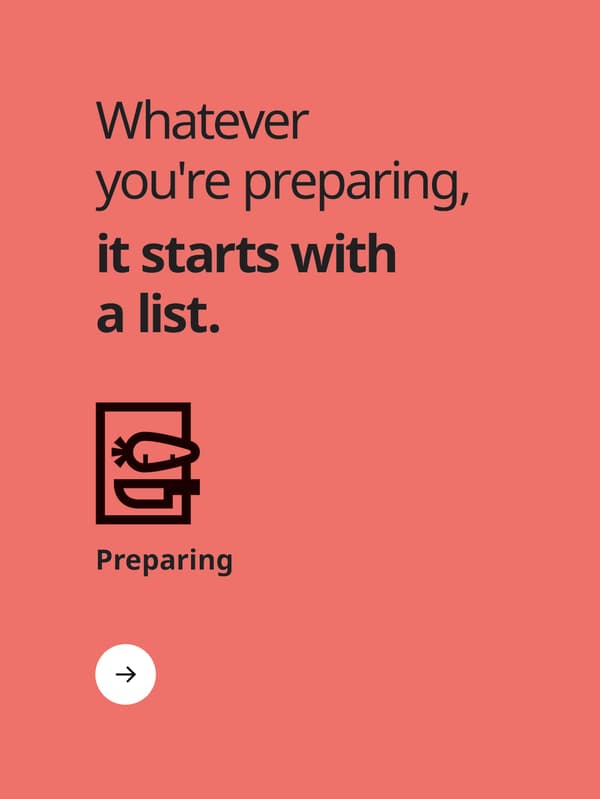 Preparing