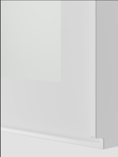 Presklené biele kuchynské dvierka